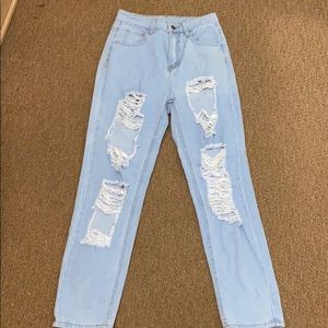 High waisted mom jeans